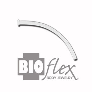 thumbnail interactive-video image 1 of Bio Flex Curve Barbell Eyebrow Ring With UV Ball, 16G 5/16" Or 3/8", Multi-Color, Made In Korea 1 of 5
